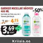 Allahindlus - GARNIER MICELLAR NÄOVESI 400 ML