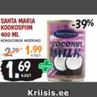 Allahindlus - SANTA MARIA KOOKOSPIIM 400 ML