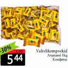 Allahindlus - Vahvlikompvekid
Ananassi 1kg
