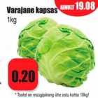 Allahindlus - Varajane kapsas
1kg