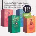 Kompvekid Twist, Pergale