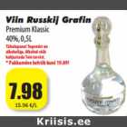 Allahindlus - Viin Russkij Grafin
Premium Klassic
40%, 0,5L