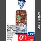 Allahindlus - Kanepiseemne leib rukkiteradega Eesti Pagar, 500 g