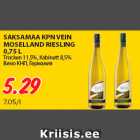 Allahindlus - SAKSAMAA KPN VEIN
MOSELLAND RIESLING
0,75 L