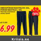 Allahindlus - DRESSIPÜKSID NAISTELE M–XXL,
PÜKSID NAISTELE L–5XL