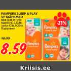 Mähkmed - PAMPERS SLEEP & PLAY
VP MÄHKMED