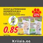 Allahindlus - RICEUP GLUTEENIVABAD
RIISIKRÕPSUD 60 G