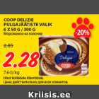 COOP DELIZIE
PULGAJÄÄTISTE VALIK
6 X 50 G / 300 G