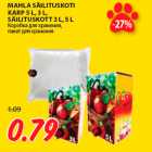 MAHLA SÄILITUSKOTI
KARP 5 L, 3 L,
SÄILITUSKOTT 3 L, 5 L