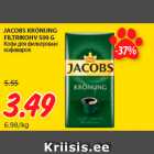 JACOBS KRÖNUNG
FILTRIKOHV 500 G
