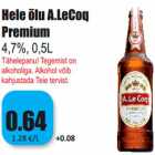 Allahindlus - Hele õlu A.LeCoq
Premium