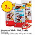 Allahindlus - Kompvekid Kinder Mini, Ferrero 