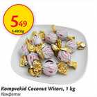 Kompvekid Coconut Witors, 1 kg