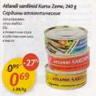 Allahindlus - Atlandi sardiinid Kursu Zeme, 240 g