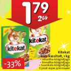 Allahindlus - Kitekat
kuiv kassitoit, 1 kg