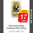 Hele seemneteta
viinamari Rimi, 500 g
