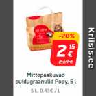 Mittepaakuvad
puidugraanulid Popy, 5 l
