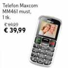 Allahindlus - Telefon Maxcom MM461 must, 1 tk