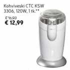 Allahindlus - Kohviveski CTC KSW 3306, 120W, 1 tk**