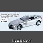 Allahindlus - Raadioteel juhitav mudelauto Mercedes Benz SLR McLaren u199 1:18, 1 tk