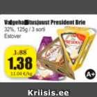 Valgehallitusjuust President Brie