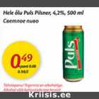 Allahindlus - Hele õlu Puls Pilsner, 4,2%, 500 ml