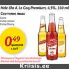 Allahindlus - Hele õlu A.Le Coq, Premium, 4,5%, 330 ml