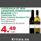 AUSTRAALIA GT VEIN
LINDEMANS WINEMAKERS
RELEASE 0,75 L