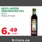 EESTI LIKÖÖR
ÜRDIMEISTER 35%
0,5 L