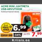 Allahindlus - ACME MINI JUHTMETA
USB-ARVUTIHIIR