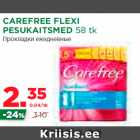 Allahindlus - CAREFREE FLEXI
PESUKAITSMED 58 tk