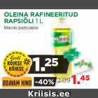 Allahindlus - OLEINA RAFINEERITUD
RAPSIÕLI 1 L