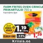 FARM FRITES OVEN CRINCLE
FRIIKARTULID 750 g