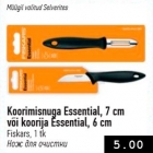 Koorimisnuga Essential, 7 cm või koorija Essential, 6 cm