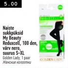 Allahindlus - Naiste sukkpüksid My Beauty Reduxcell, 100 den, värv nero suurus S-XL