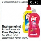 Nõudepesuvahend Action Lemon või Power Raspberry