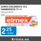 ELMEX CHILDREN 0-6 A HAMBAPASTA 50 ML