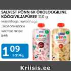 SALVEST PÕNN 5K ÖKOLOOGILINE KÖÖGIVILJAPÜREE 110 G