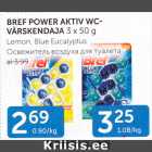 BREF POWER AKTIV WC-VÄRSKENDAJA 3 X 50 G