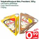 Allahindlus - Valgehallitusjuust Brie, President, 125 g

