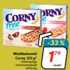 Müslibatoonid
Corny, 120 g*
