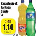 Allahindlus - Karastusjook
Fanta ja
Sprite
2L