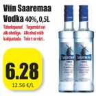 Allahindlus - Viin Saaremaa
Vodka 40%,0,5L