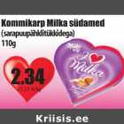 Allahindlus - Kommikarp Milka südamed
(sarapuupähklitükkidega)
110g