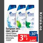 Allahindlus - Šampoon 2in1, H&S, 360 ml