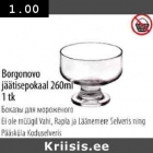 Allahindlus - Borgonovo
jäätisepokaal 260 ml
1tk