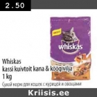 Allahindlus - Whiskas
kassi kuivtoit kаnа & köögivilja 1 kg