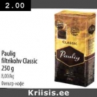 Allahindlus - Paulig
filtrikohv Сlassic
250 g