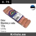 Allahindlus - Oskar lihaviiner, e-vaba 125 g