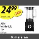 Allahindlus - Adler blender 1,5 L 